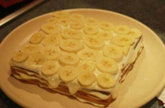 Рецепт вкуснейшего торта с бананами без выпечки за 15 минут