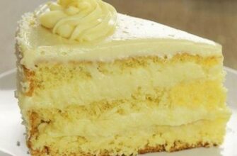 Бисквитный торт с кремом «Пломбир». Порадуйте своих близких безумно вкусным и красивым тортом.