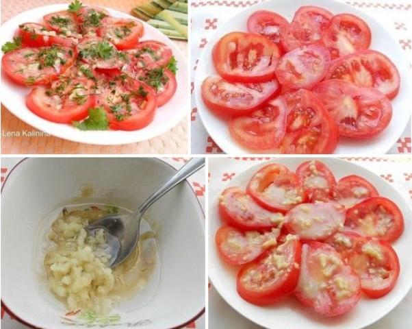 Маринованные помидоры за 30 минут — отличная и очень вкусная экспресс-закуска для ужина или для праздничного стола. Готовится быстро и просто. Попробуйте, Вам обязательно понравится!