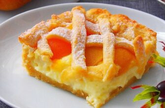 Персиковый пирог «Нежный»