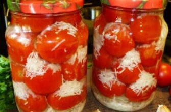 Простые и вкусные помидоры с чесноком на зиму «в снегу», интересный вид и приятный сладкий вкус!