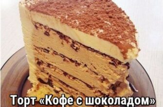 Восхитительный торт «Кофе с шоколадом» БЕЗ ДУХОВКИ
