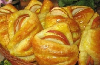 Идеальный рецепт булочек с яблоками из творожного теста. Ароматная домашняя выпечка ни с чем не сравнится!