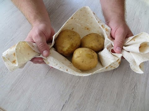 Пирог с картошкой из Лаваша! Очень быстро и невероятно вкусно!