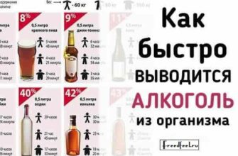 Как быстро выводится алкоголь из организма?Памятка для всех.