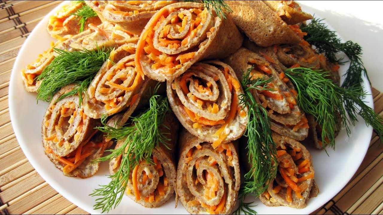 Вкуснейшие рулетики из печеночных блинчиков