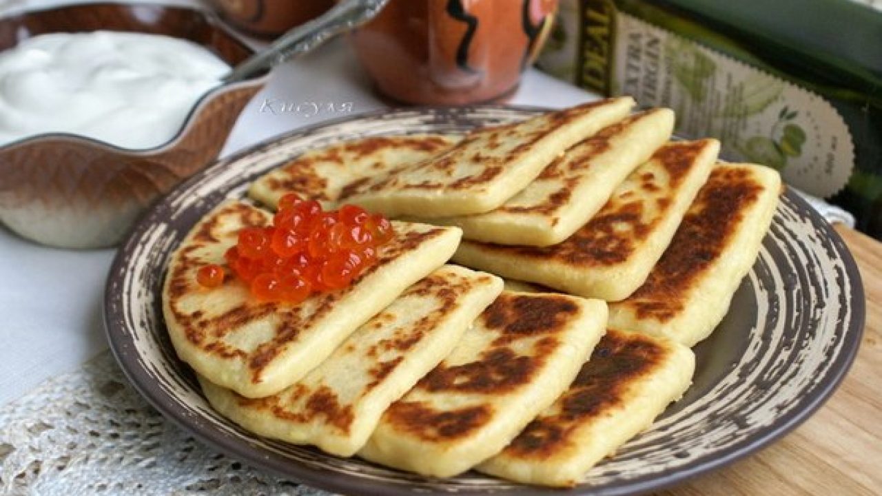 Вкусные картофельные лепёшки к чаю или кофе, для любителей сытного завтрака.