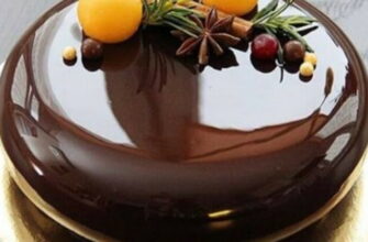 Зеркальная шоколадная глазурь для торта
