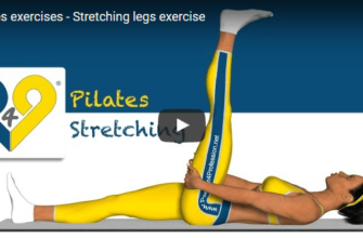 Пилатес — Растягиваем мышцы бедра / упражнения на растяжку (в положении лежа)