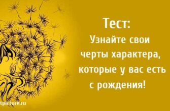 Тест: Узнайте свои черты характера, которые у вас есть с рождения!