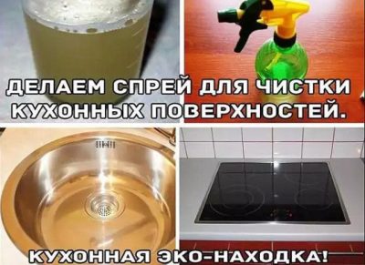 Делаем спрей для чистки кухонных поверхностей