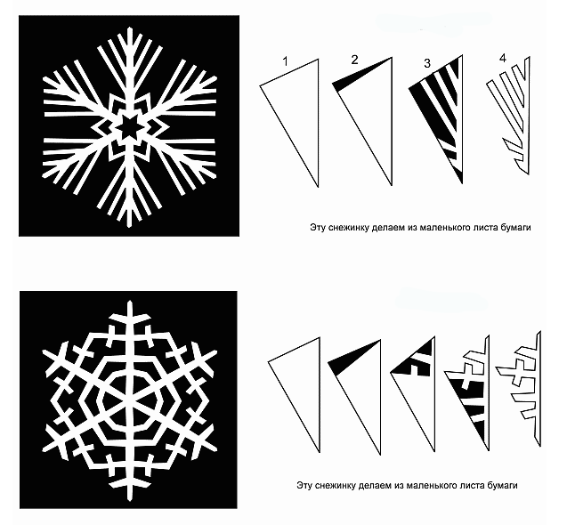 СХЕМЫ СНЕЖИНОК К НОВОМУ ГОДУ