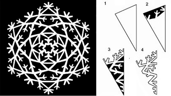СХЕМЫ СНЕЖИНОК К НОВОМУ ГОДУ