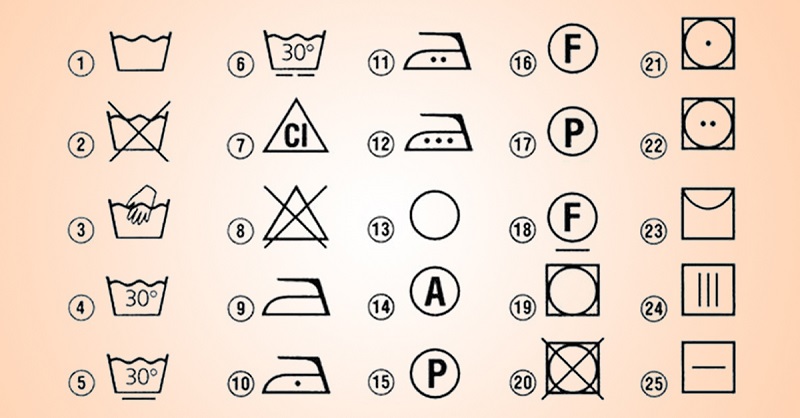 Расшифровка символов на ярлыках одежды: немедленно распечатали. Очень полезная шпаргалка.